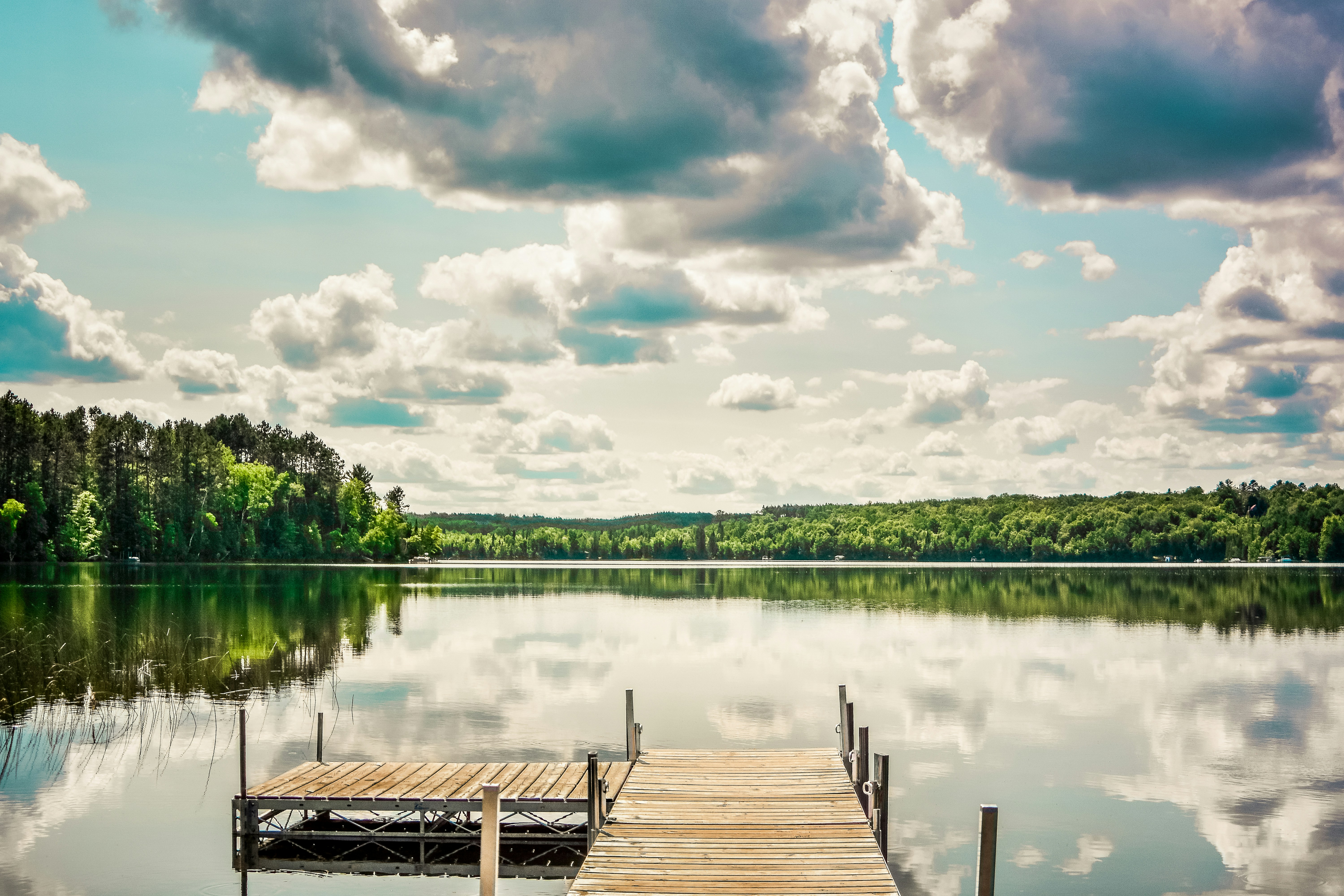 Dock on a sunny day